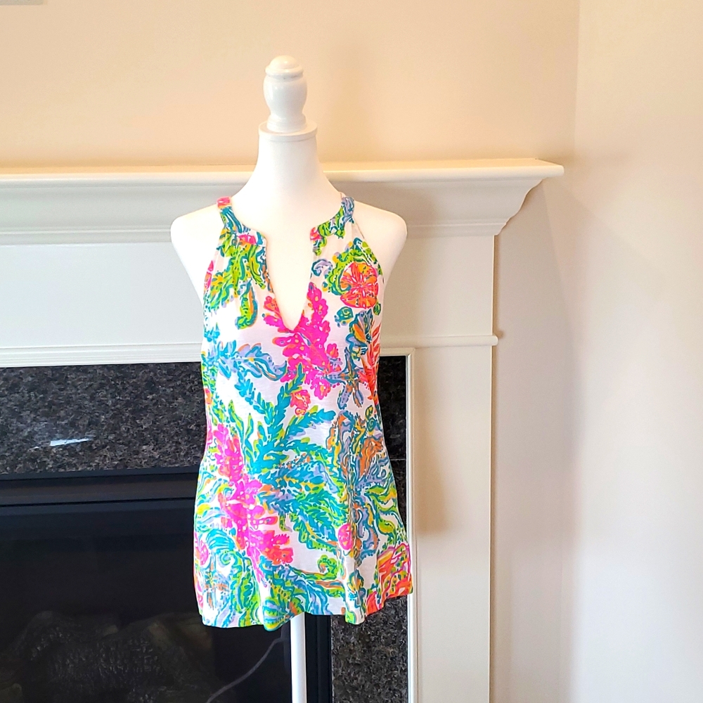 Nearly new Lilly Pulitzer halter tank top.